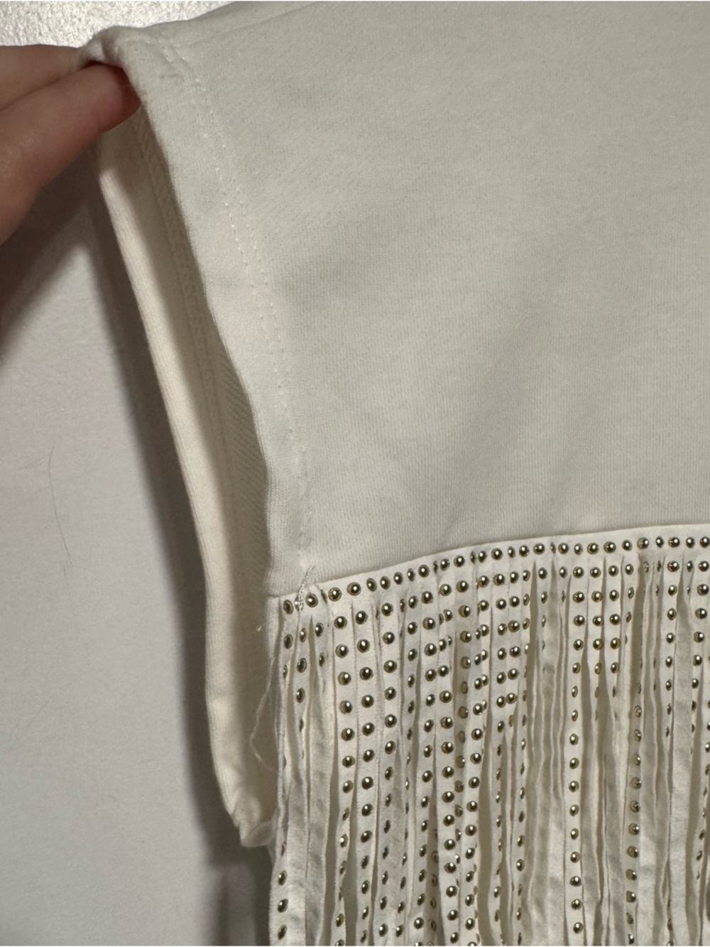 Fringed Studded Short Top 06-0239 - Picture 4 of 9